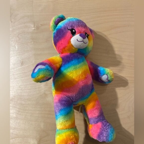 Build A Bear 17” Rainbow Plush Bear (LQ) - Picture 9 of 11